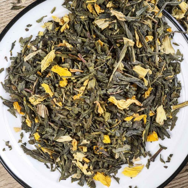 Herbata zielona smakowa sencha brzoskwiniowa