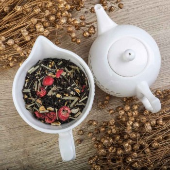 Herbata czarna smakowa ceylon żurawina z imbirem