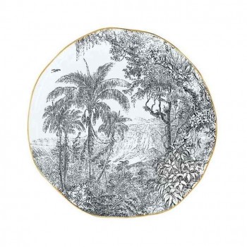 Porcelanowy talerz, rain forest